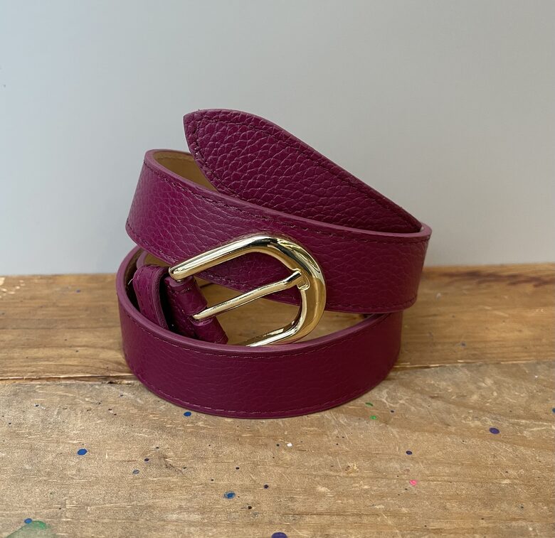 Ādas josta, Bordo, ražots Itālijā